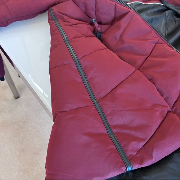 POINT ZERO |  Burgundy winter spring faux fur hooded snow jacket co… - Picture 2 of 16